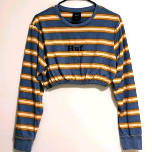 HUF LONG SLEEVE CROP TOP
